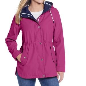 WEATHERPROOF NAUTICAL ANORAK FUCHSIA RAIN JACKET - 1X